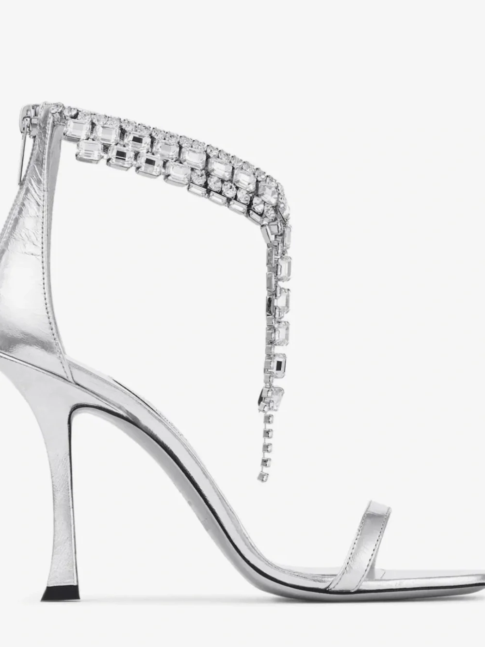 Authentic Jimmy Choo Brand New Verity Heel Silver size 37